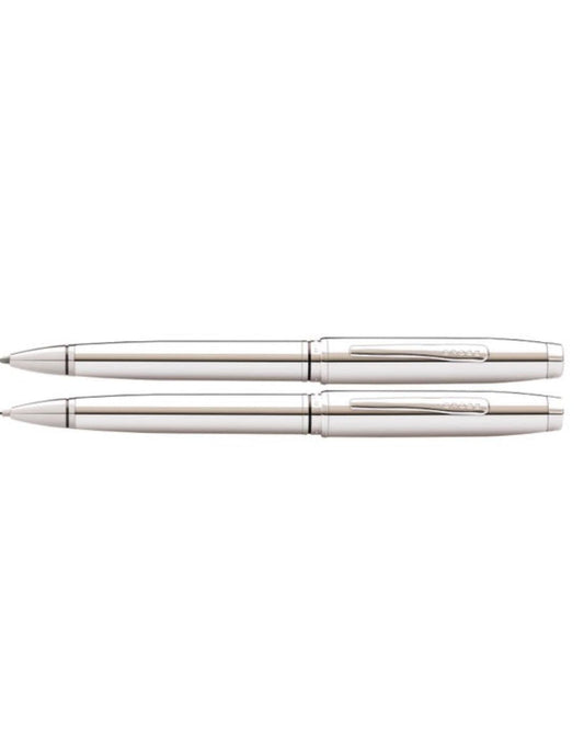 CROSS Coventry Polished Chrome Pen and Pencil Gift Set - AT0661-7