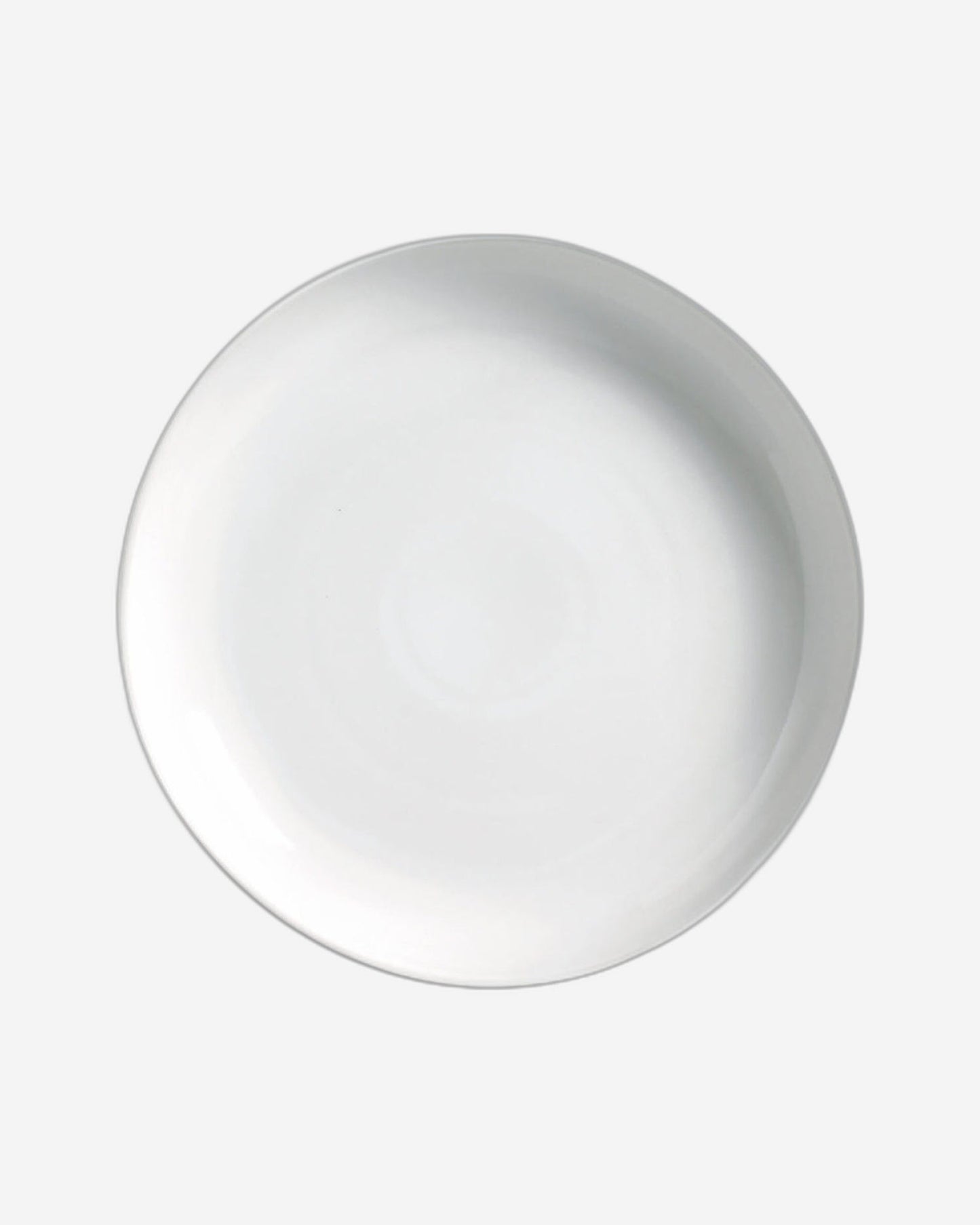 Organic Round Platter Large Stoneware 36Cm New White Made In Brazil