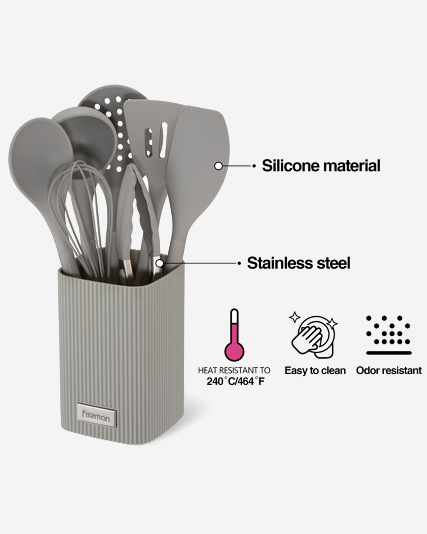Fissman Silicone Kitchen Tool Set Felan 8 Piece