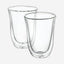 De'Longhi 2 Piece Latte Macchiato Thermo Glass Set