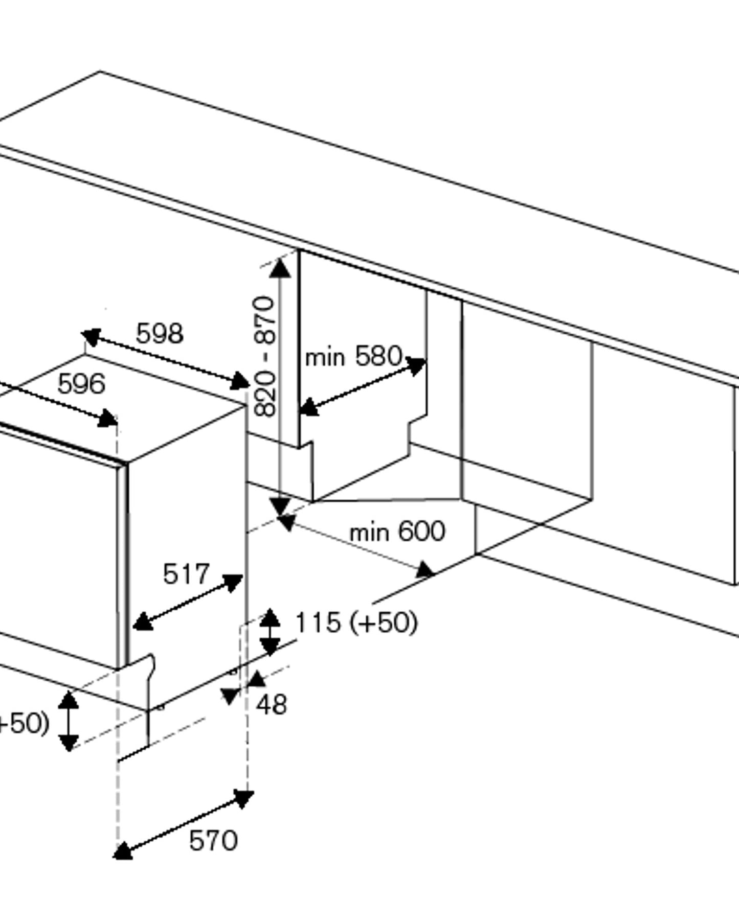 Bertazzoni Heritage Series Fully Integrated Dishwasher 60cm
