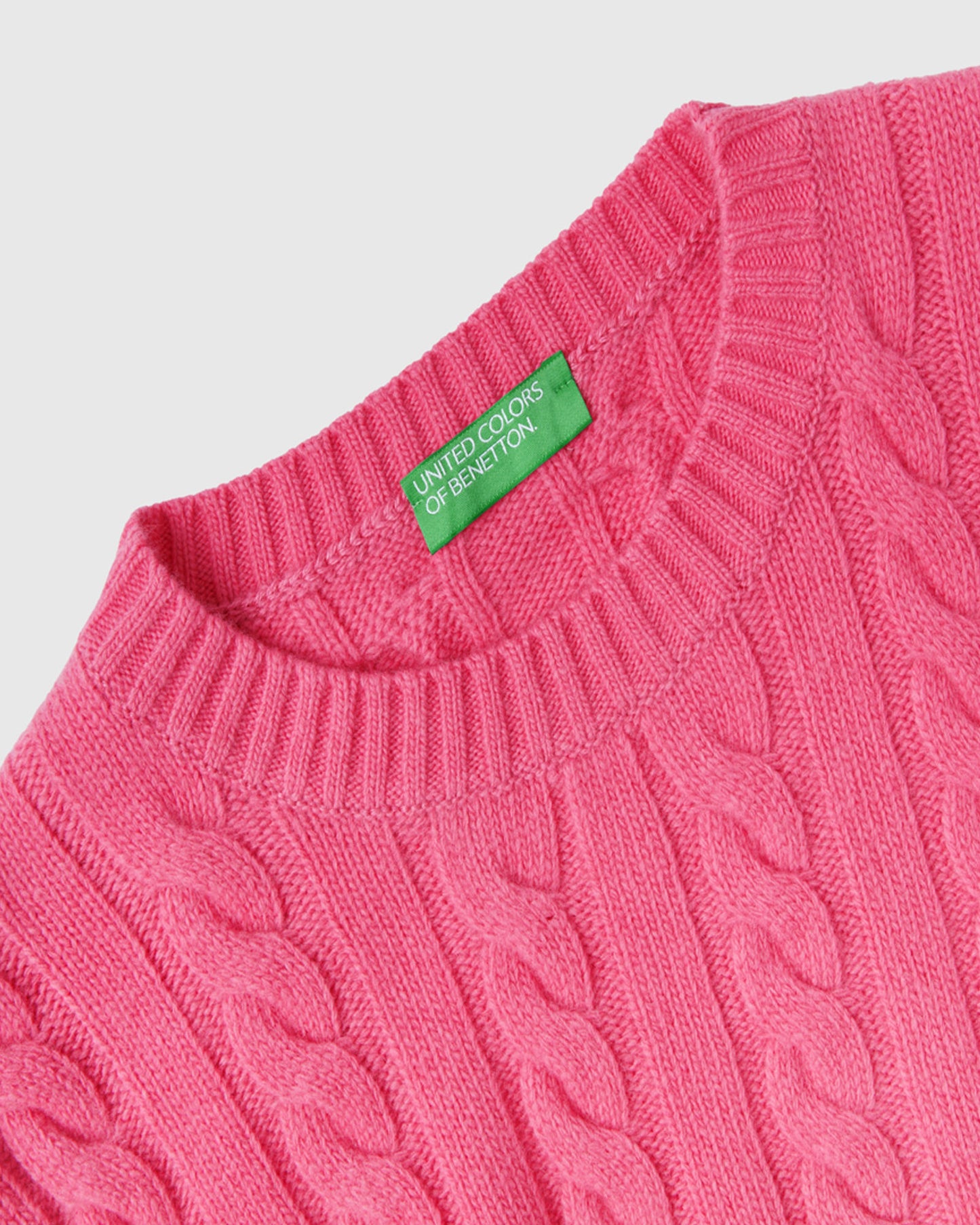 Wool Blend Hair Knit Crop Sweater