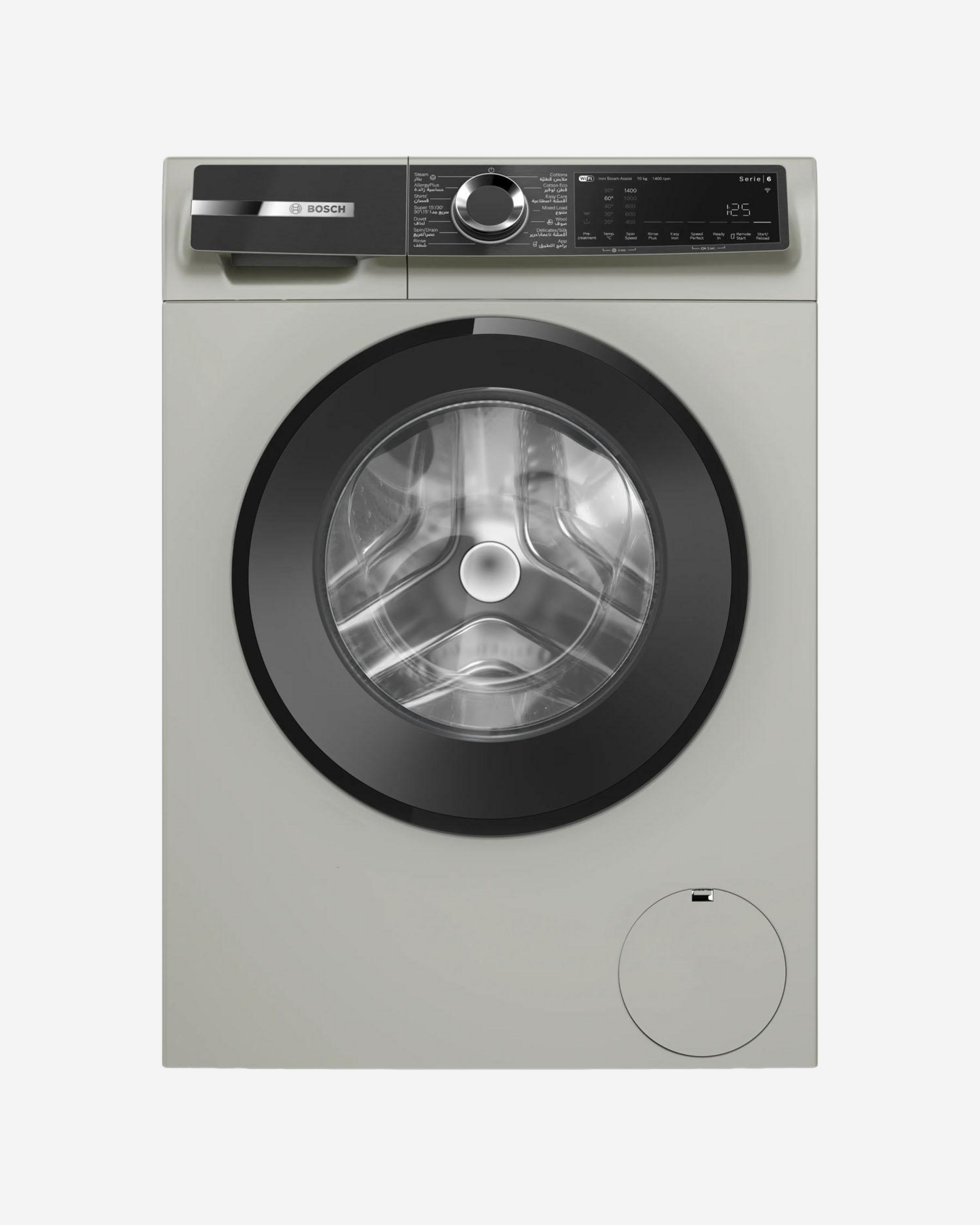 Bosch Washing Machine Front Load  10kg Silver