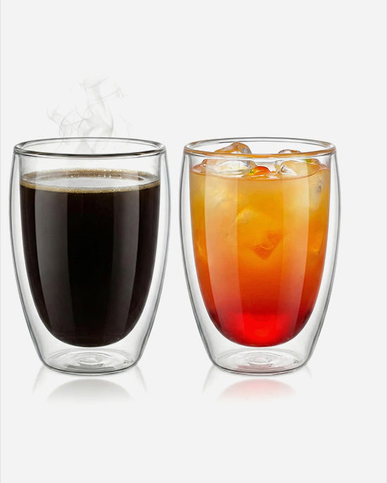 Cuisine Art Borosilicate Double Wall Glass Set 350ml 2Pc