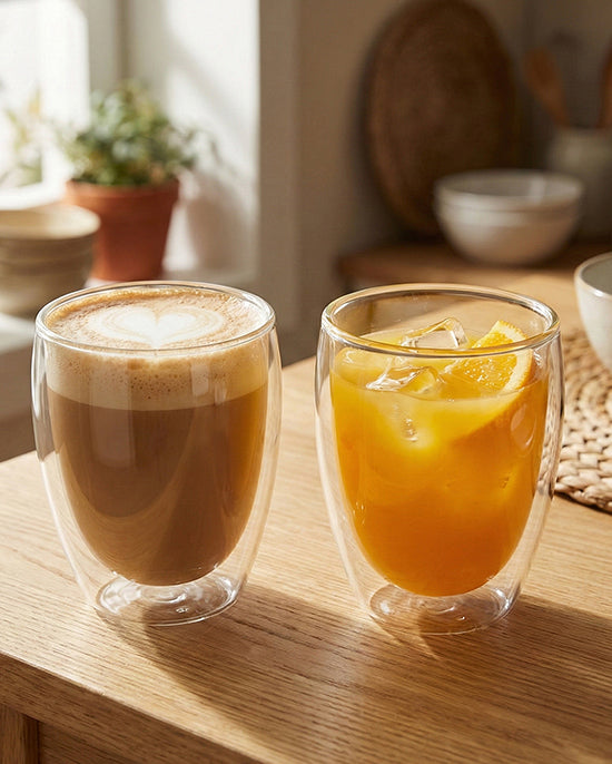 Cuisine Art Borosilicate Double Wall Glass Set 350ml 2Pc