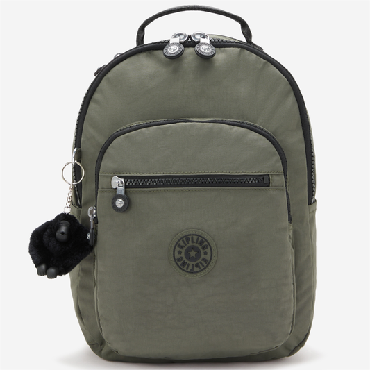 KIPLING Seoul S Green Moss Small backpack (with tablet compartment) I4082-88D