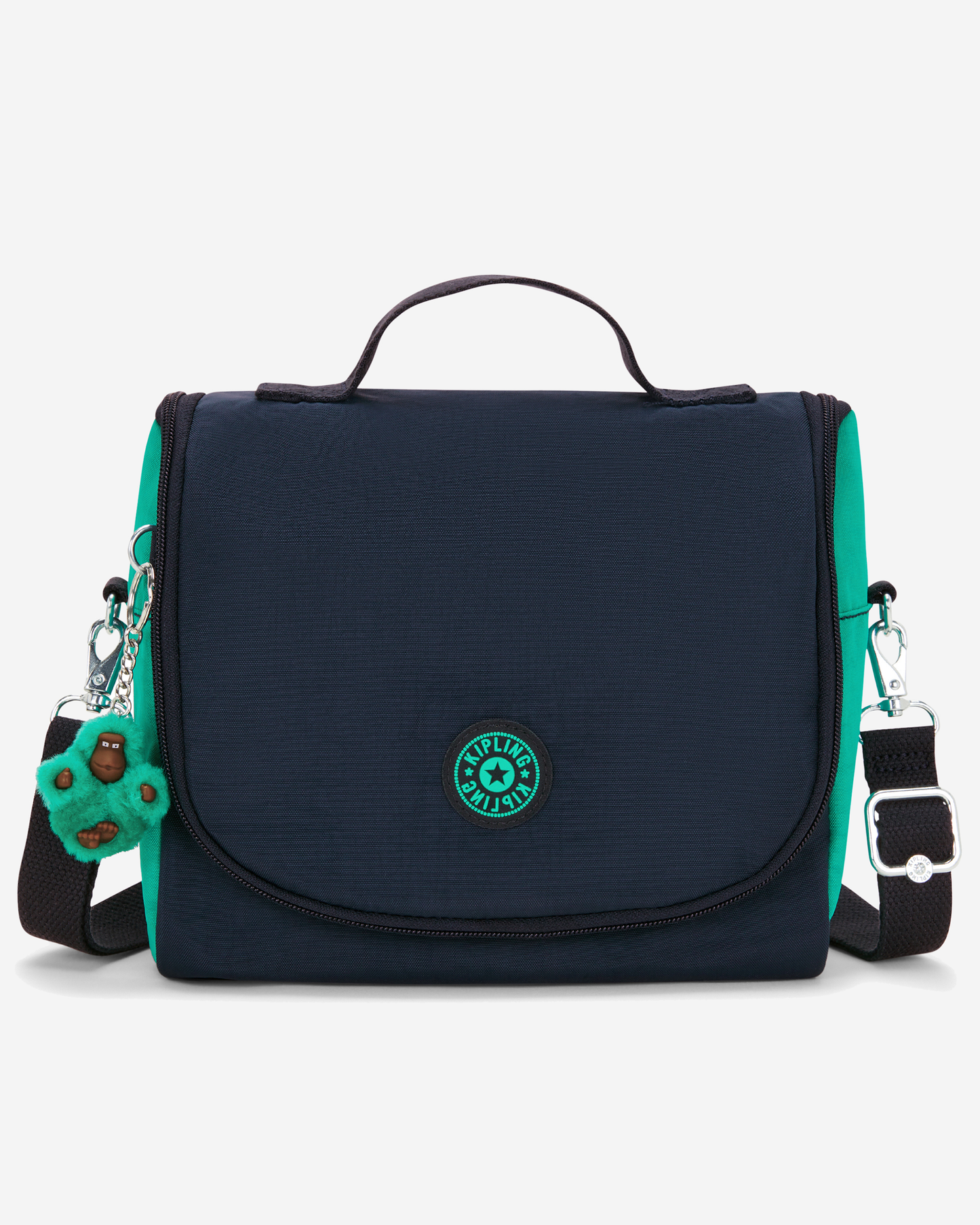 Kipling  New Kichirou Blue Green Bl Large LunchBag with Trolley Sleeve 15289-CD7