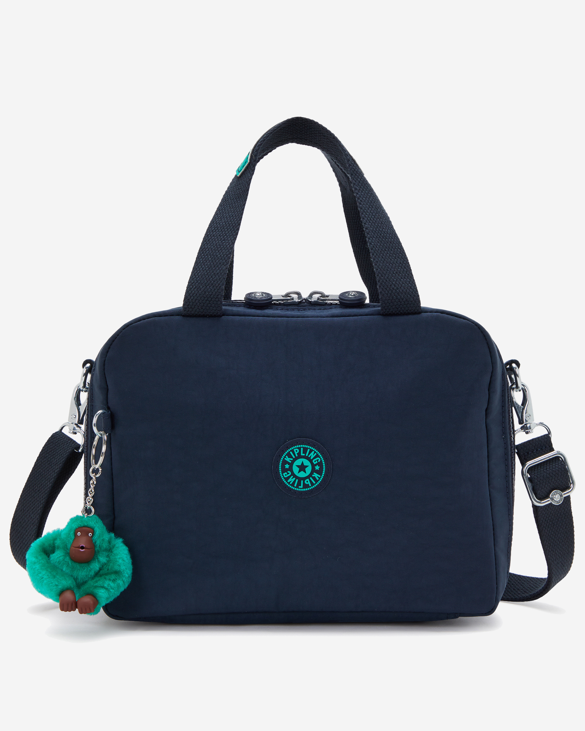 Kipling  Miyo Blue Green Bl Large LunchBag with Trolley Sleeve 15381-CD7
