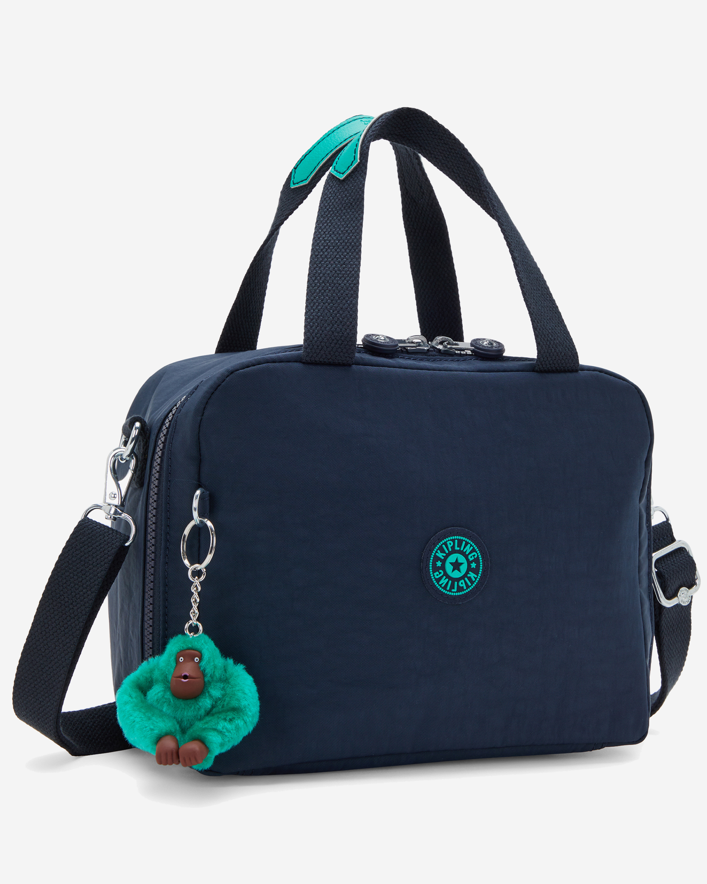 Kipling  Miyo Blue Green Bl Large LunchBag with Trolley Sleeve 15381-CD7