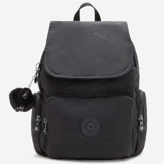 KIPLING City Zip Mini Black Noir Mini Backpack with Adjustable Straps I6046-P39