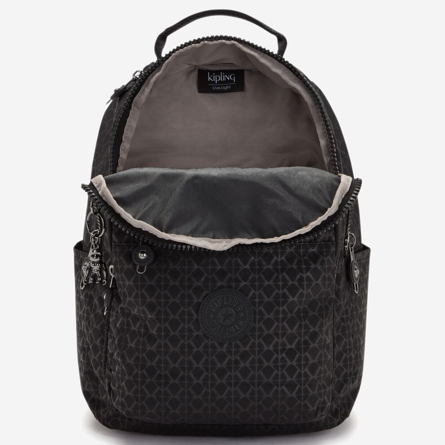 KIPLING Seoul S Signature Emb Small backpack (with tablet compartment) I3789-K59