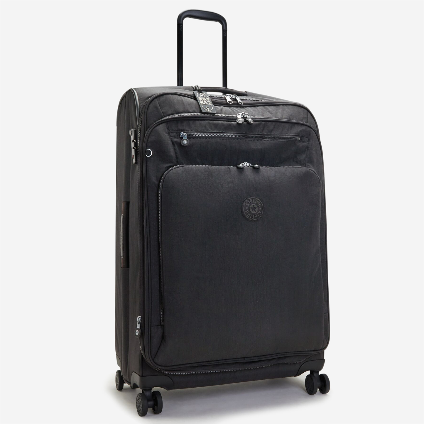 KIPLING New Youri Spin L Black Noir Large expandable wheeled luggage I7930-P39