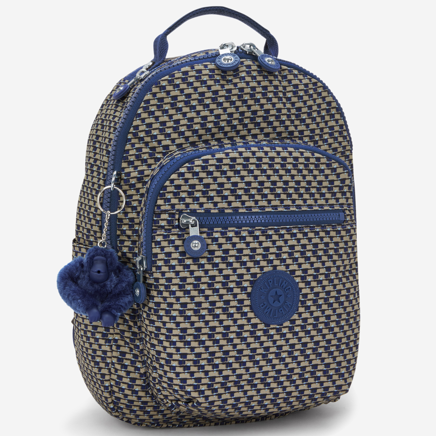 KIPLING Seoul S Blue on Wire Small backpack (with tablet compartment) I5611-9PC