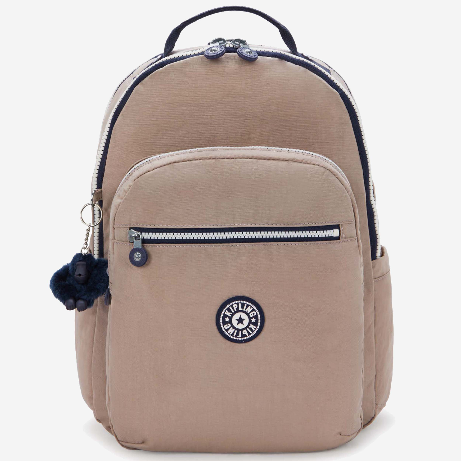 KIPLING Seoul Lap Soft Taupe C Large backpack (with laptop compartment) I2969-7ML