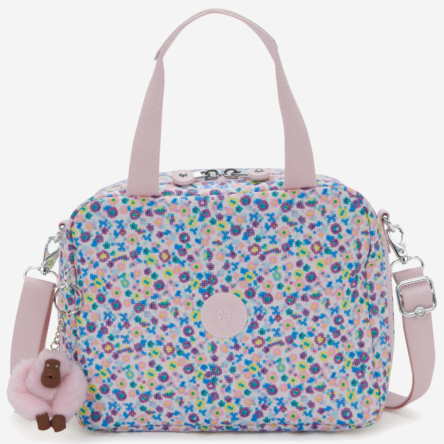 KIPLING Miyo Digi Flower Prt Large lunchbag (with trolley sleeve) I2989-7ER