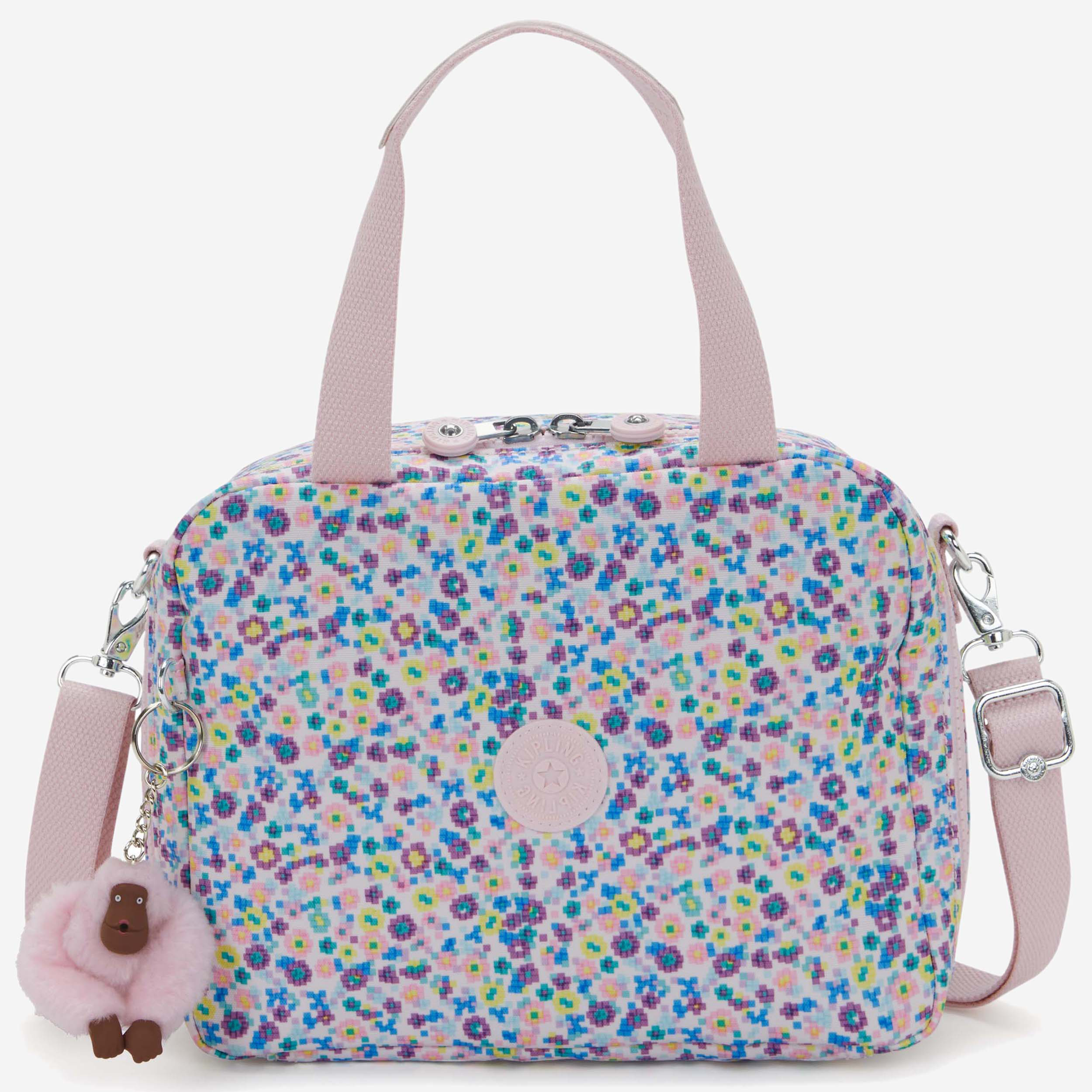KIPLING Miyo Digi Flower Prt Large lunchbag (with trolley sleeve) I2989-7ER