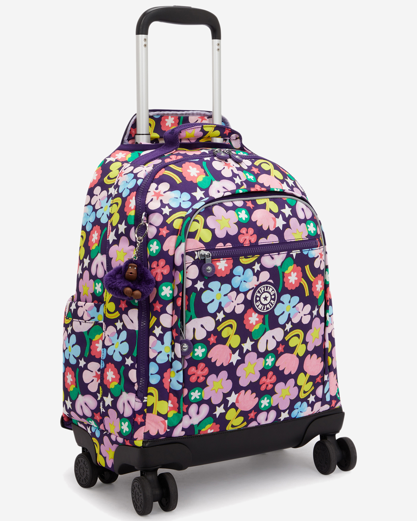 Kipling  New Zea Fairy Flower Large Wheeled Backpack with Laptop Compartment I4674-9MO