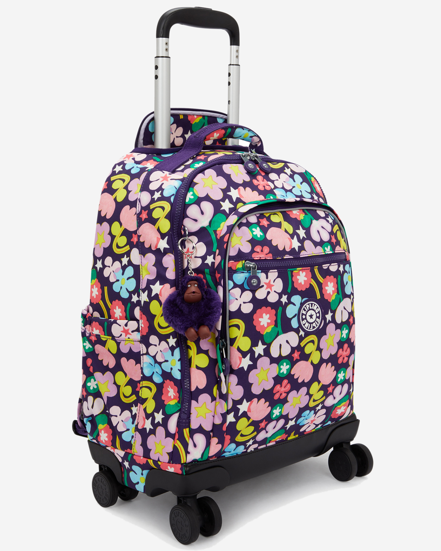 Kipling  New Zea Fairy Flower Large Wheeled Backpack with Laptop Compartment I4674-9MO