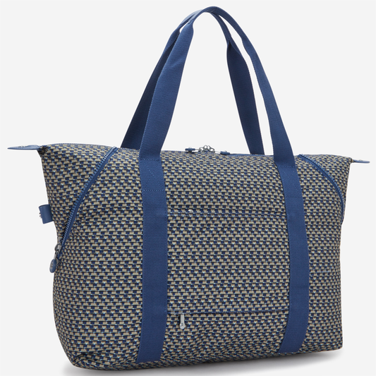 KIPLING Art M Blue on Wire Large tote I6004-9PC