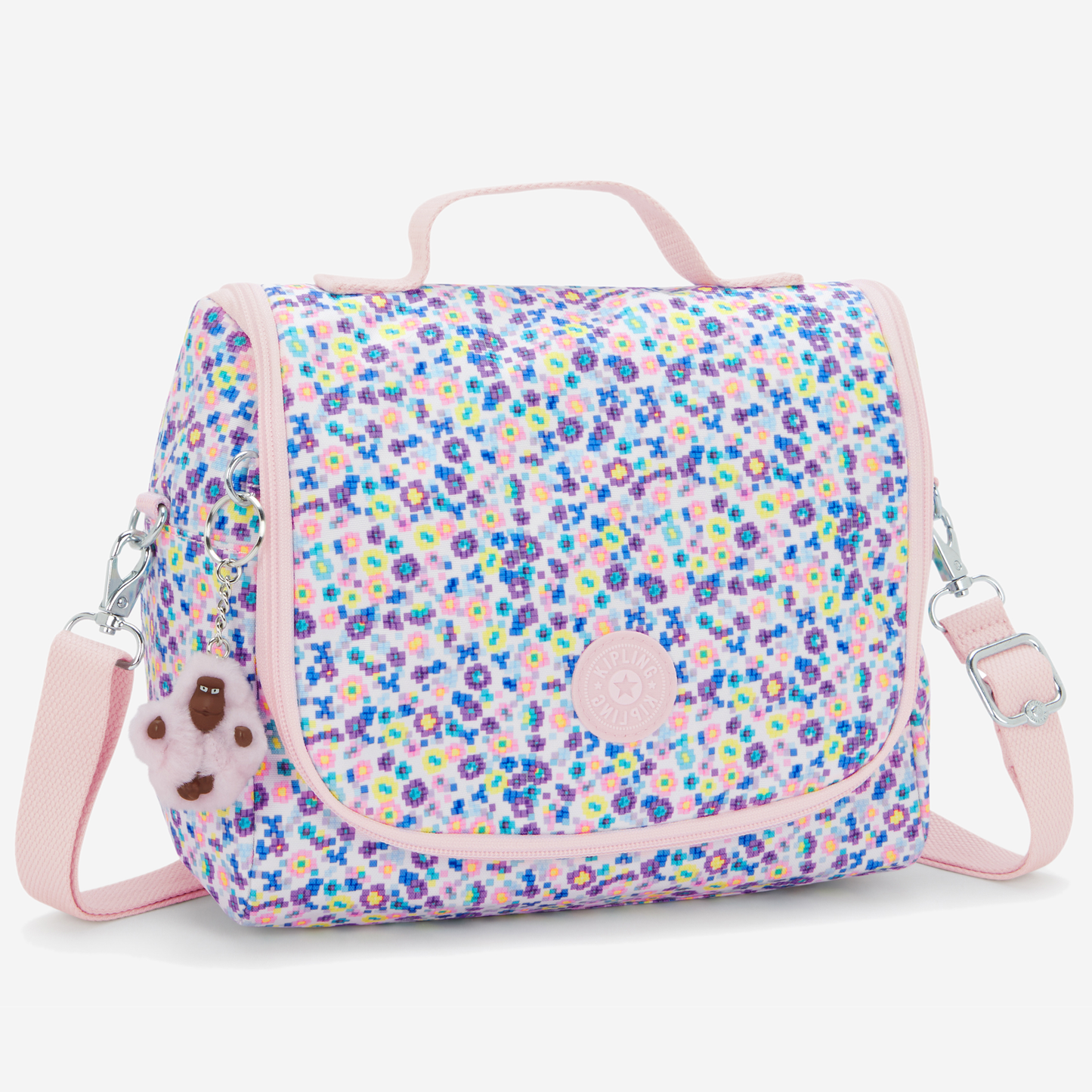 KIPLING New Kichirou Digi Flower Prt Large lunchbag (with trolley sleeve) I5749-7ER