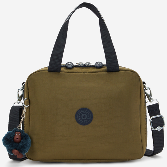 KIPLING Miyo Treasure Green Large lunchbag (with trolley sleeve) 15381-1HW