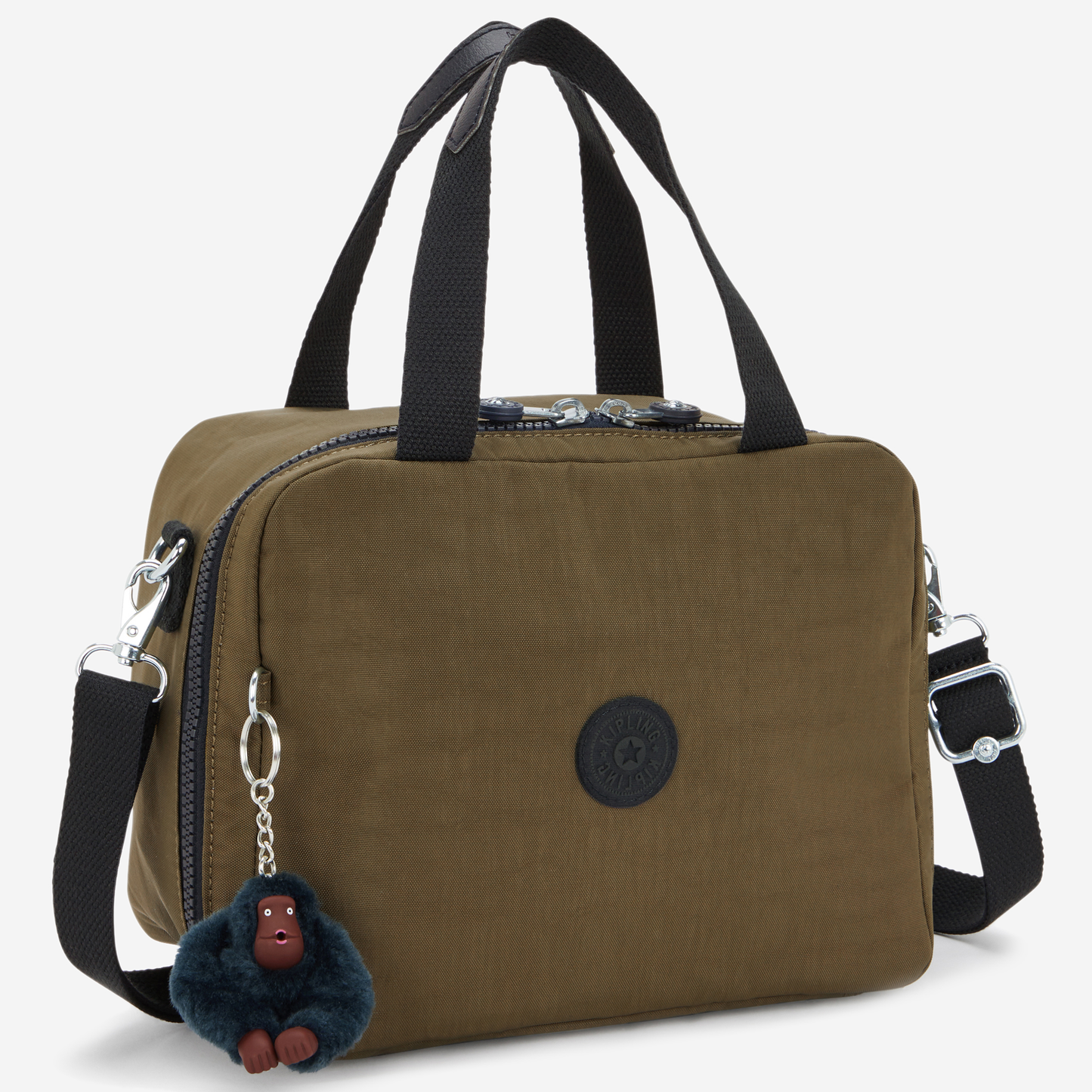 KIPLING Miyo Treasure Green Large lunchbag (with trolley sleeve) 15381-1HW