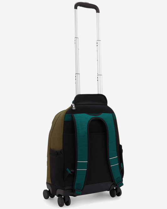 Kipling  New Zea Black Khaki Bl Large Wheeled Backpack with Laptop Compartment I5246-5FY
