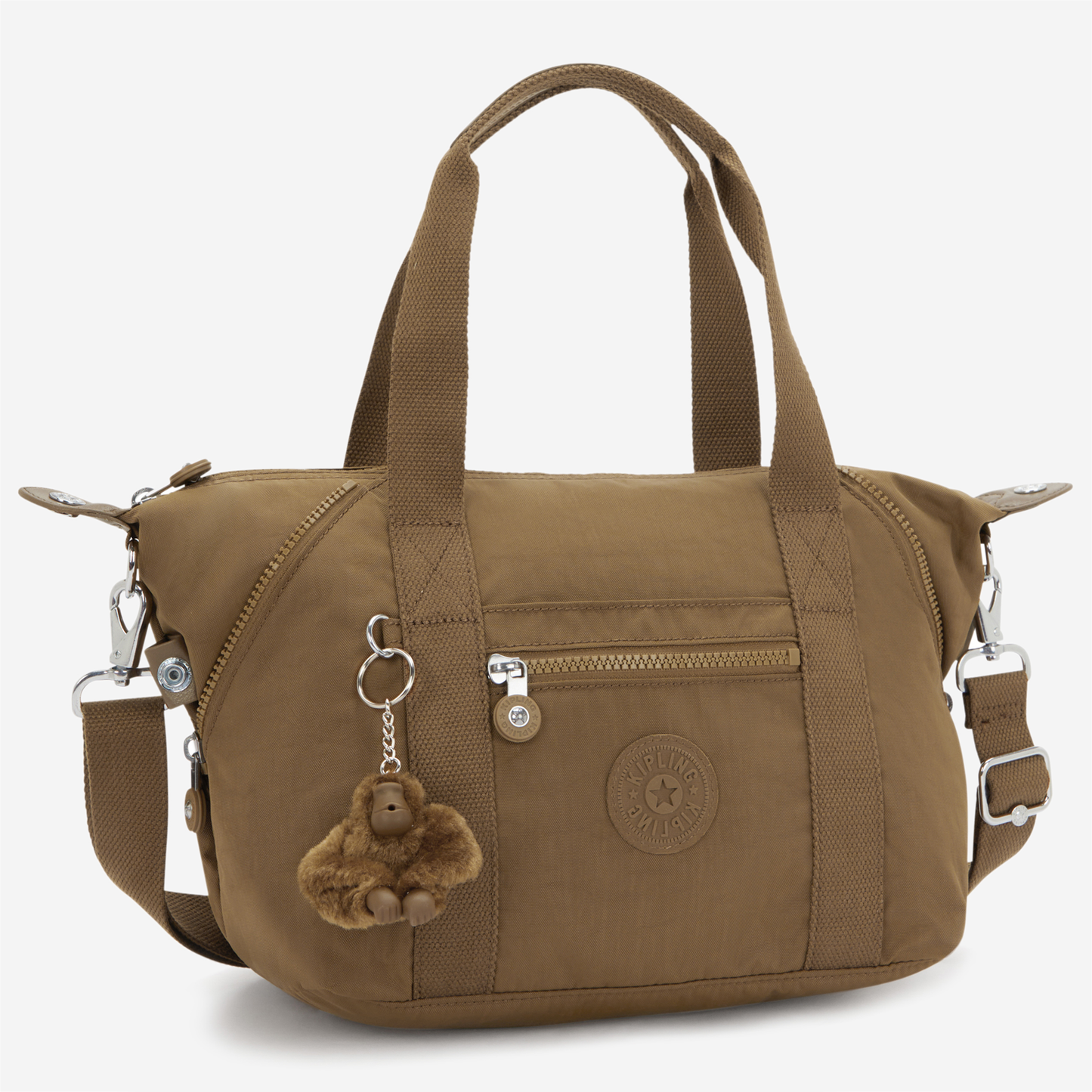 KIPLING Art Mini Smooth Khaki Small handbag (with removable shoulderstrap) 01327-1NA