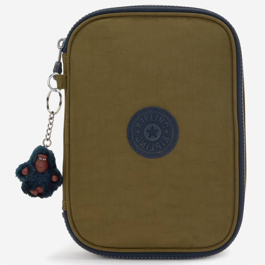 KIPLING 100 Pens Treasure Green Large pencase 09405-1HW