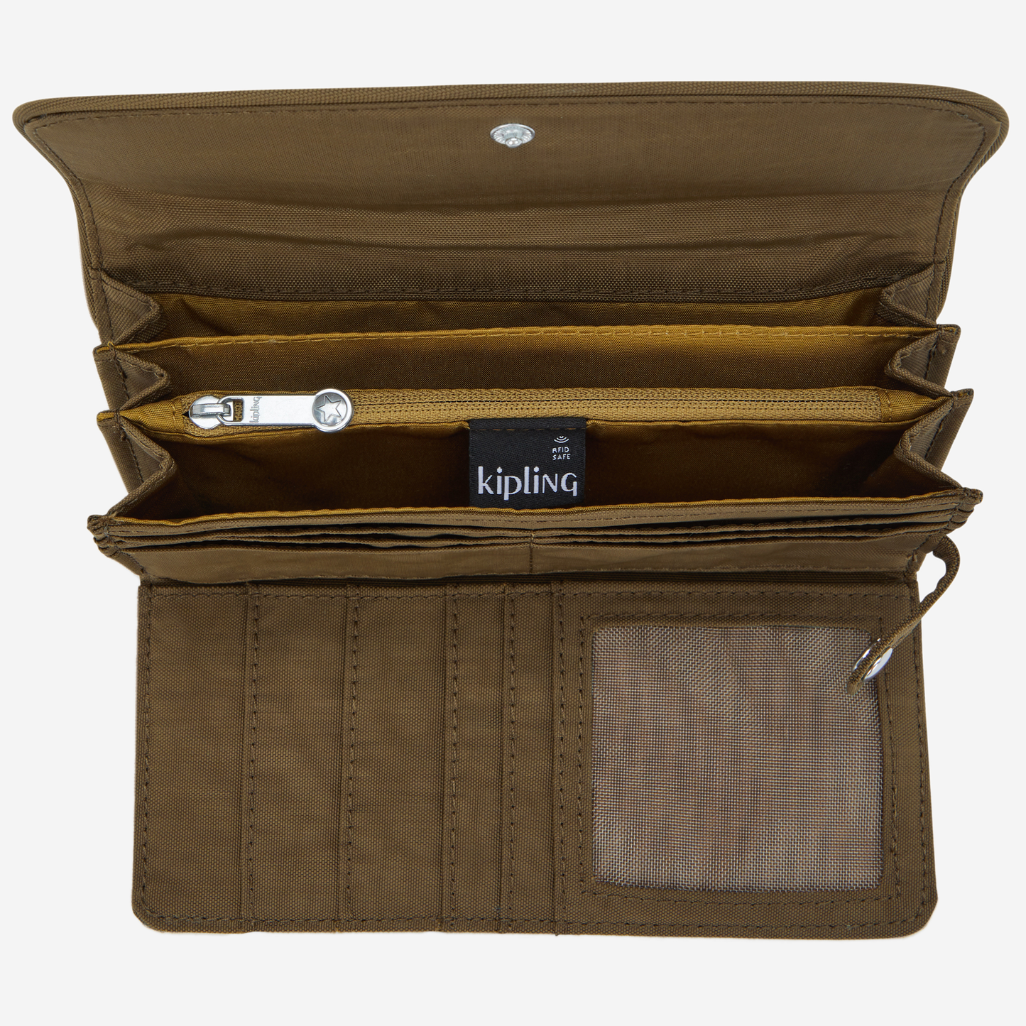 KIPLING Money Land Smooth Khaki Large wallet I4191-1NA