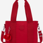 Kipling Minta M Up Ruby Red Medium Tote (with Removable Shoulderstrap) I8642-1NW