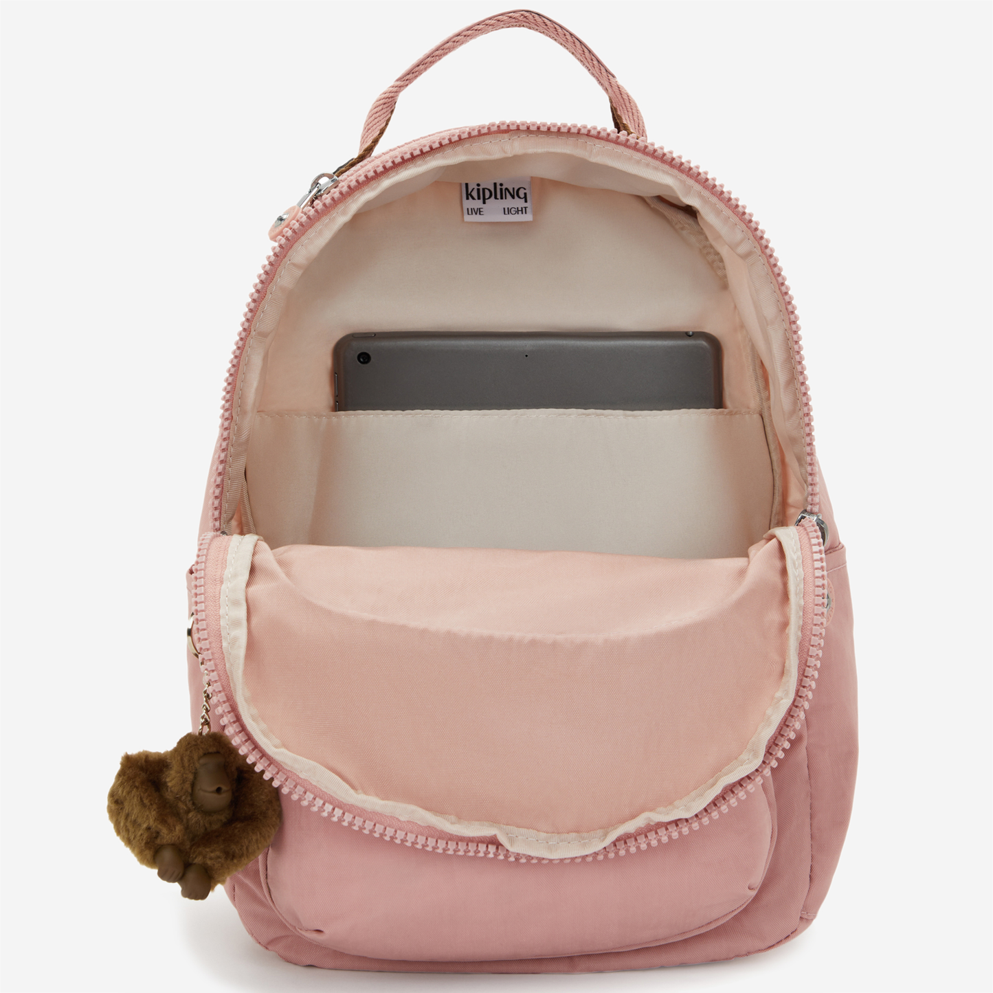 KIPLING Seoul S Memory Pink Small backpack (with tablet compartment) I4082-0PN
