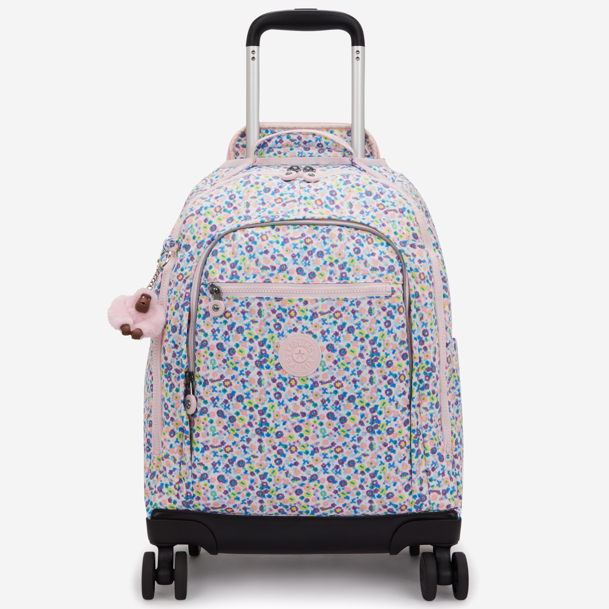 KIPLING New Zea Digi Flower Prt Large wheeled backpack (with laptop compartment) I4674-7ER