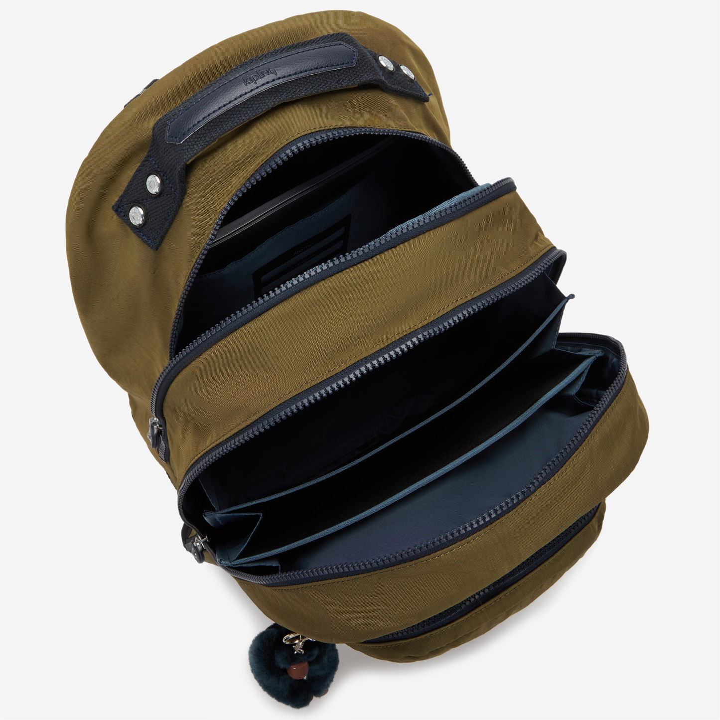 KIPLING Class Room Treasure Green Large backpack (with laptop compartment) I4053-1HW