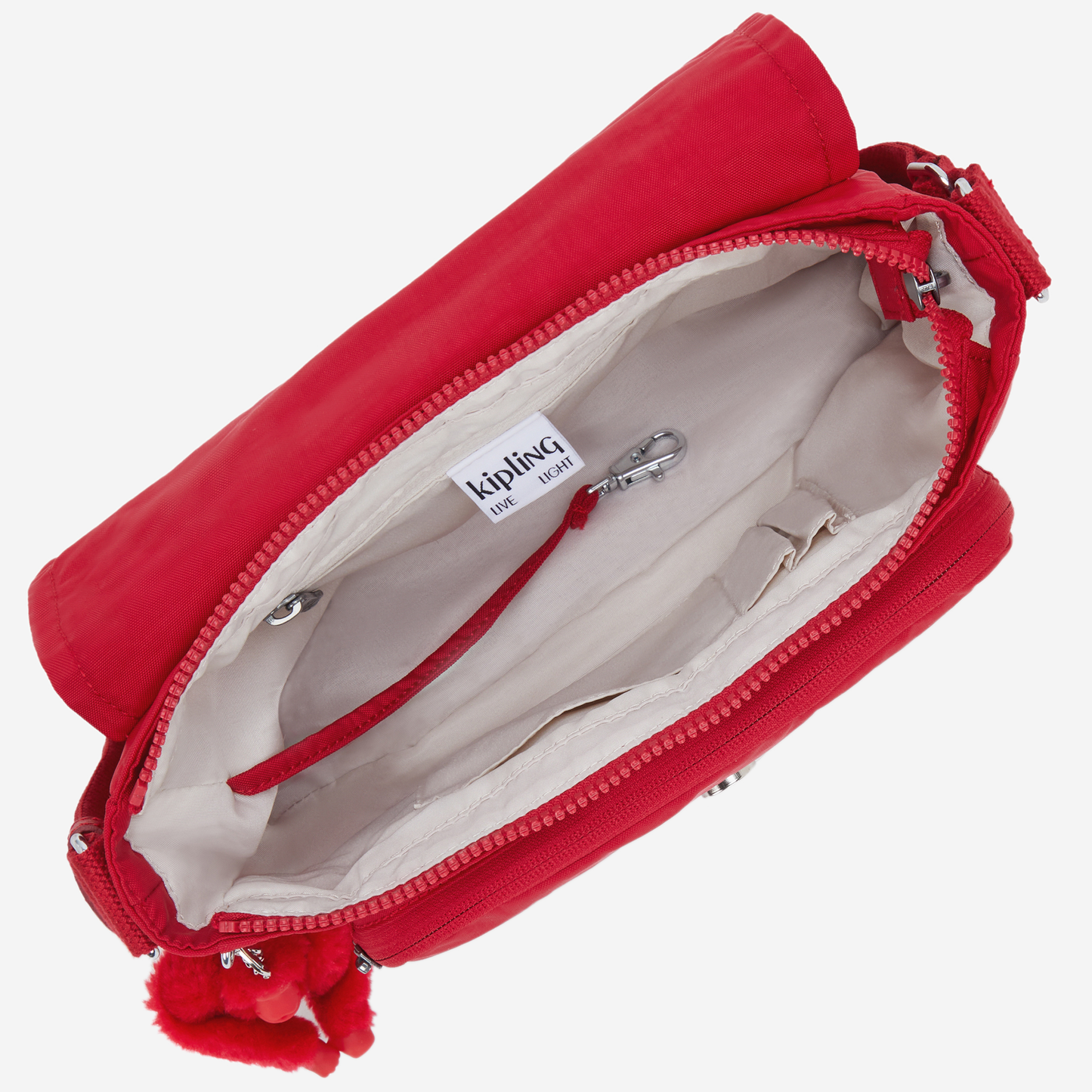 KIPLING Dalma Ruby Red Medium crossbody (with expandable zip) I8123-1NW