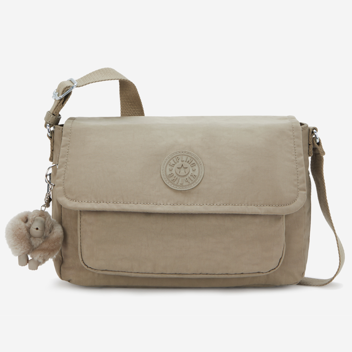 KIPLING Dalma Soft Taupe Medium crossbody (with expandable zip) I8123-4PW