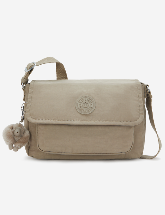 Kipling Dalma Soft Taupe Medium Crossbody (with Expandable Zip) I8123-4PW