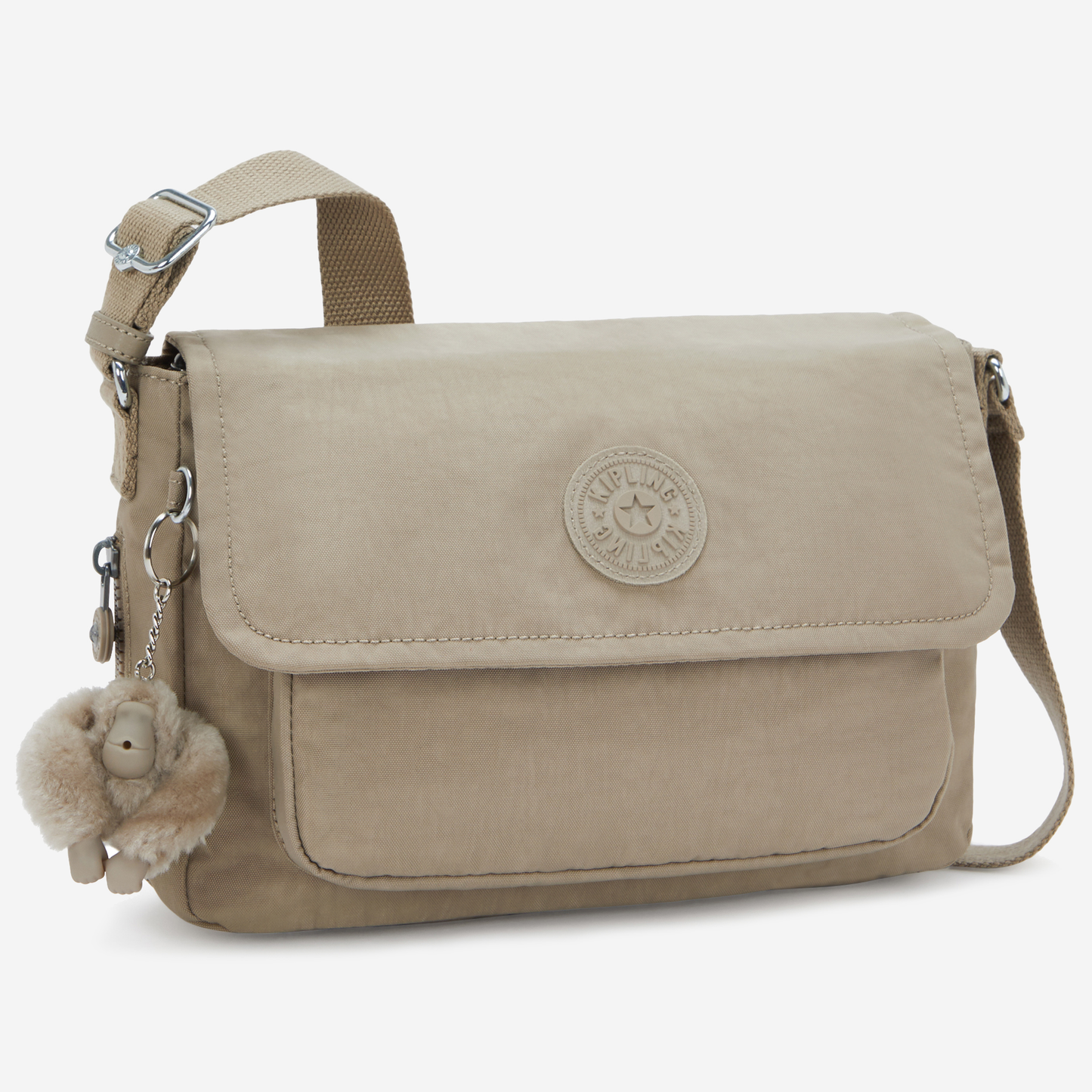 KIPLING Dalma Soft Taupe Medium crossbody (with expandable zip) I8123-4PW