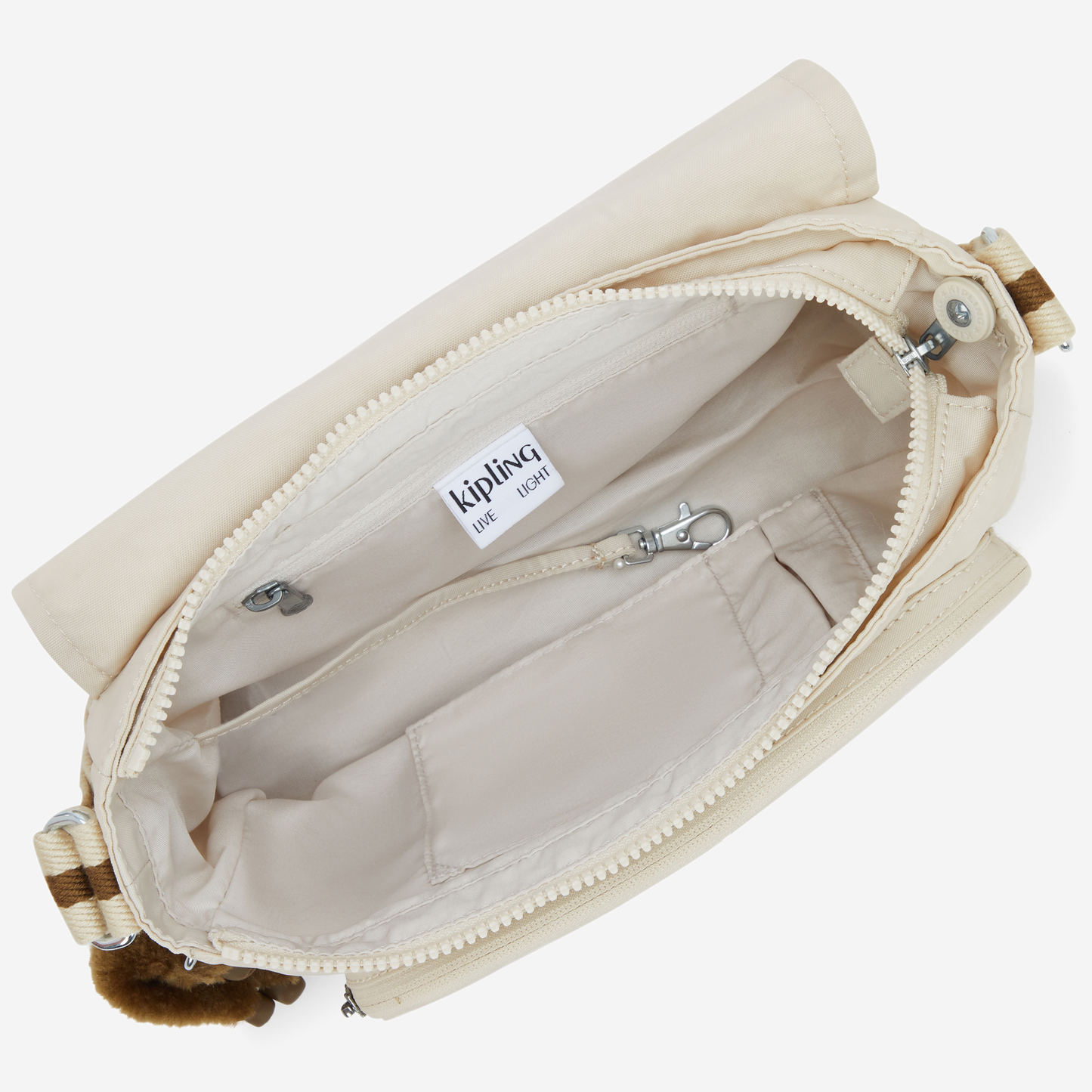 KIPLING Dalma Soft Sand Medium crossbody (with expandable zip) I8123-9LO