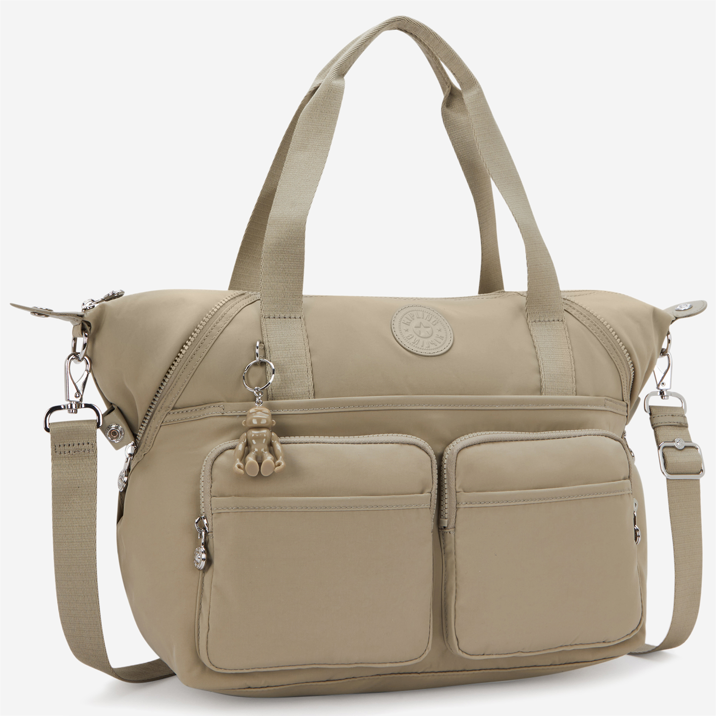 KIPLING New Art Duo Pocket Boho Tan Medium shoulderbag (with removable shoulderstrap) I8472-1HX