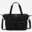 Kipling New Art Duo Pocket Infinite Black Medium Shoulderbag (with Removable Shoulderstrap) I8472-2EN