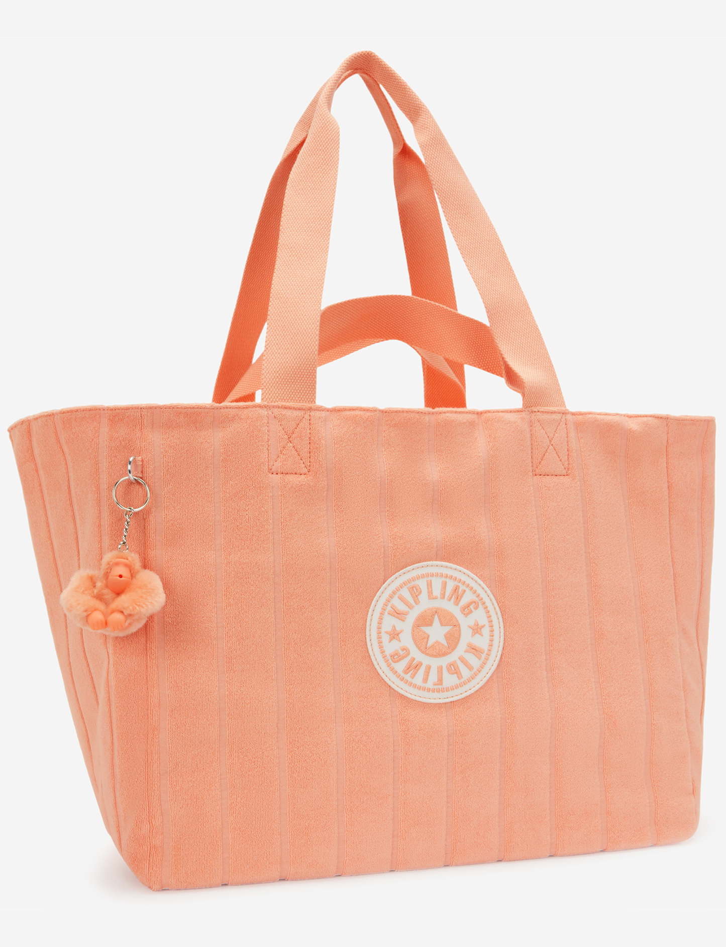 KIPLING Naomi Orangy Towel Large Tote with extra pouch I8699-8EE