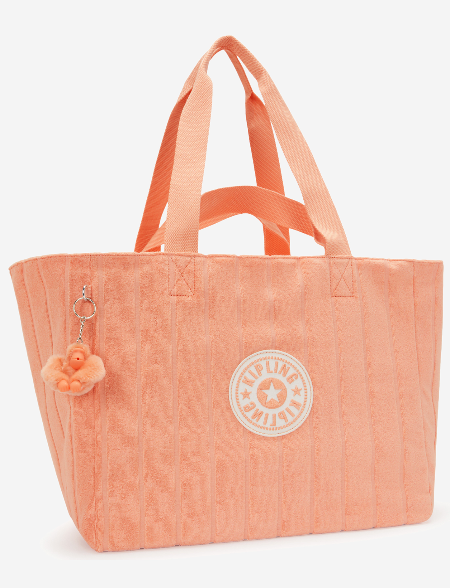 KIPLING Naomi Orangy Towel Large Tote with extra pouch I8699-8EE