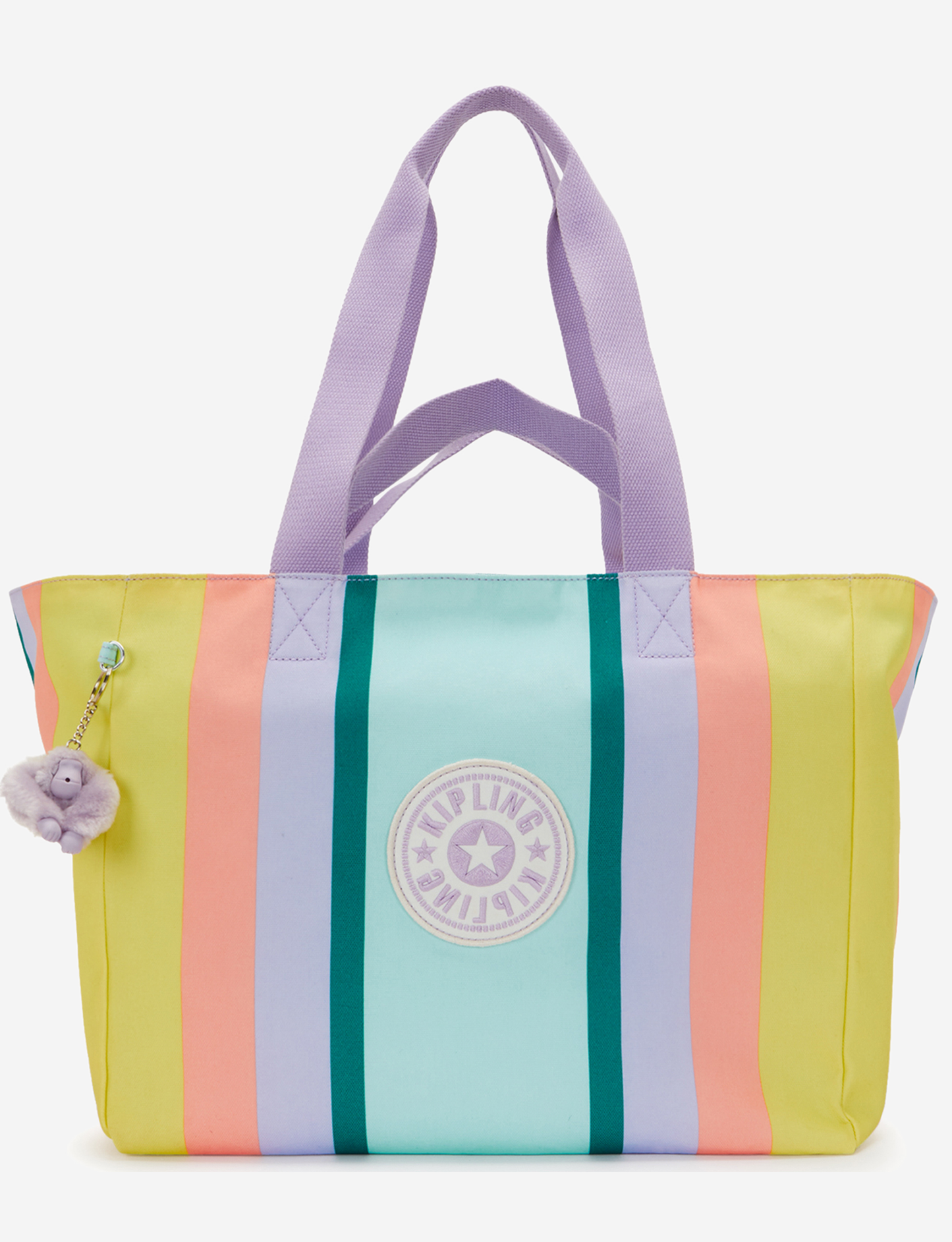 KIPLING Naomi Bold Stripe Bl Large Tote with extra pouch I8699-7KY