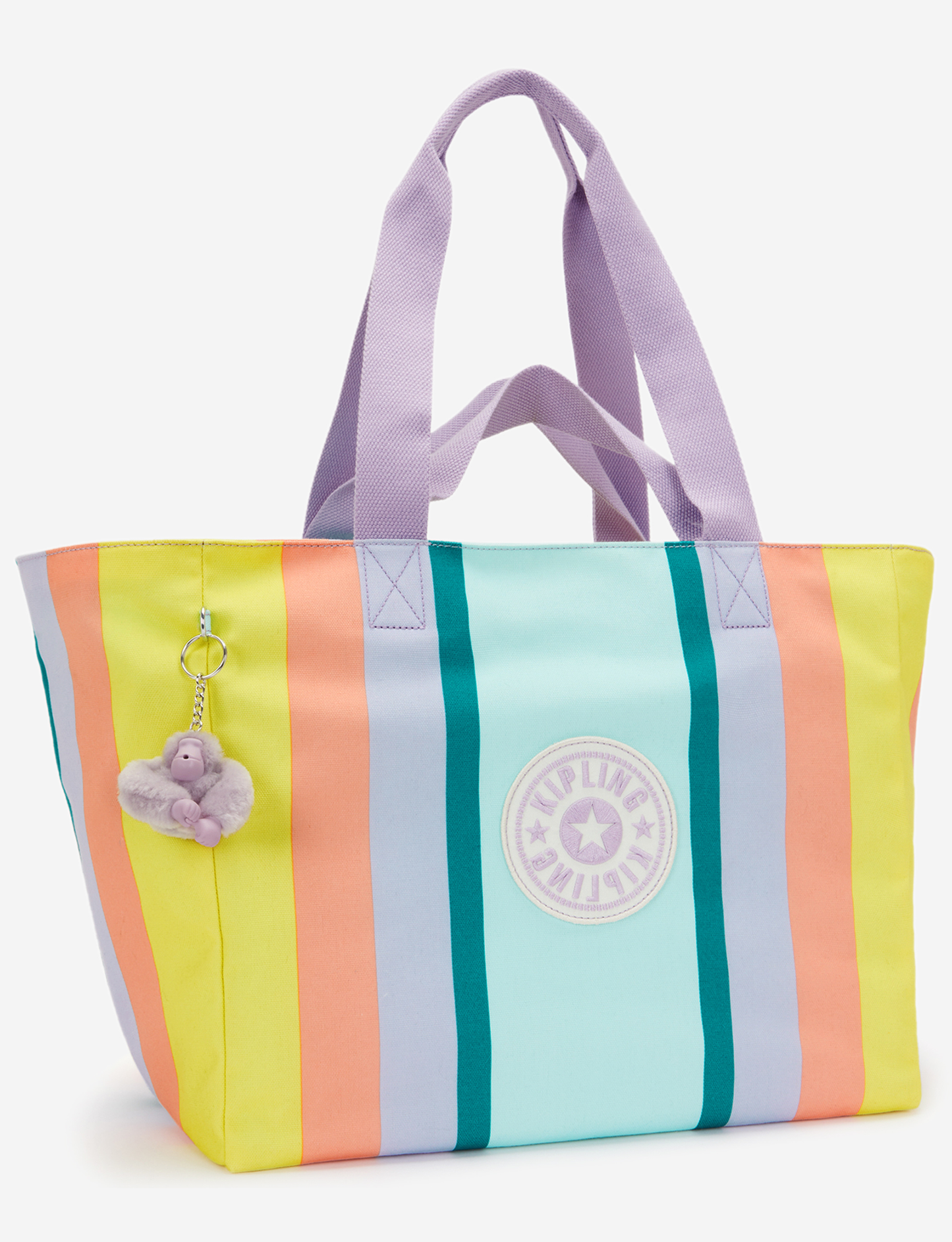 KIPLING Naomi Bold Stripe Bl Large Tote with extra pouch I8699-7KY
