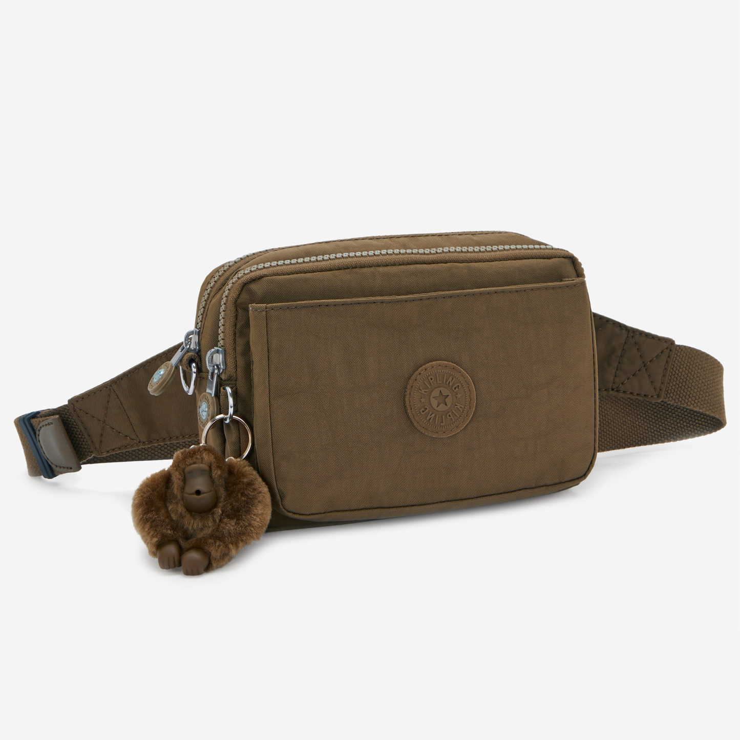 KIPLING Abanu Multi Smooth Khaki Small crossbody convertible to waistbag (with removable shoulderstrap) I3795-1NA