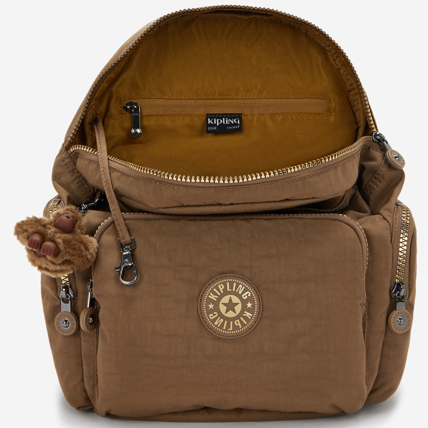 KIPLING City Zip S Glorious Khaki Small backpack I7354-1MR