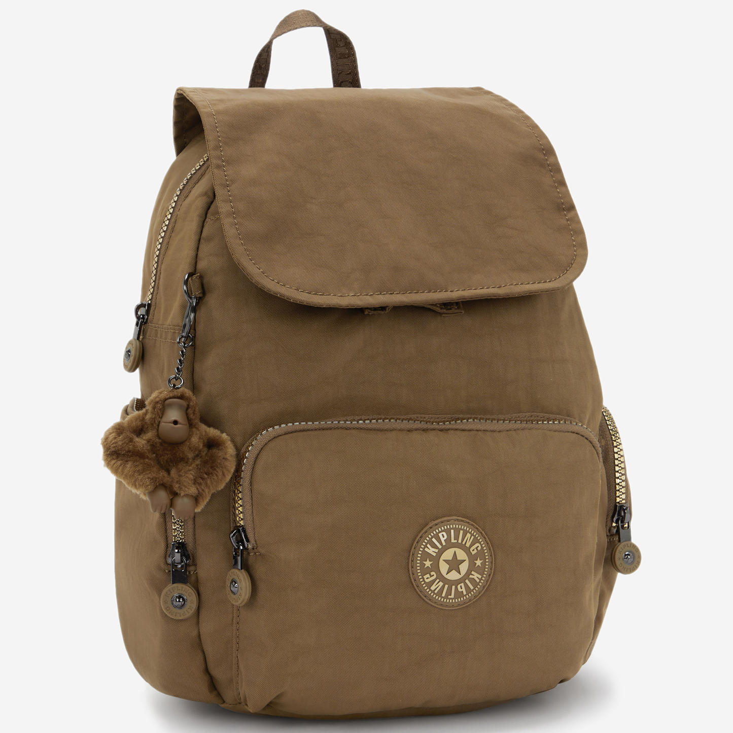 KIPLING City Zip S Glorious Khaki Small backpack I7354-1MR