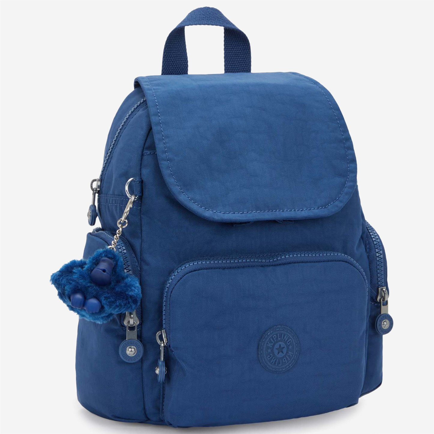 KIPLING City Zip Mini Casual Blue Mini Backpack with Adjustable Straps I6046-5PZ