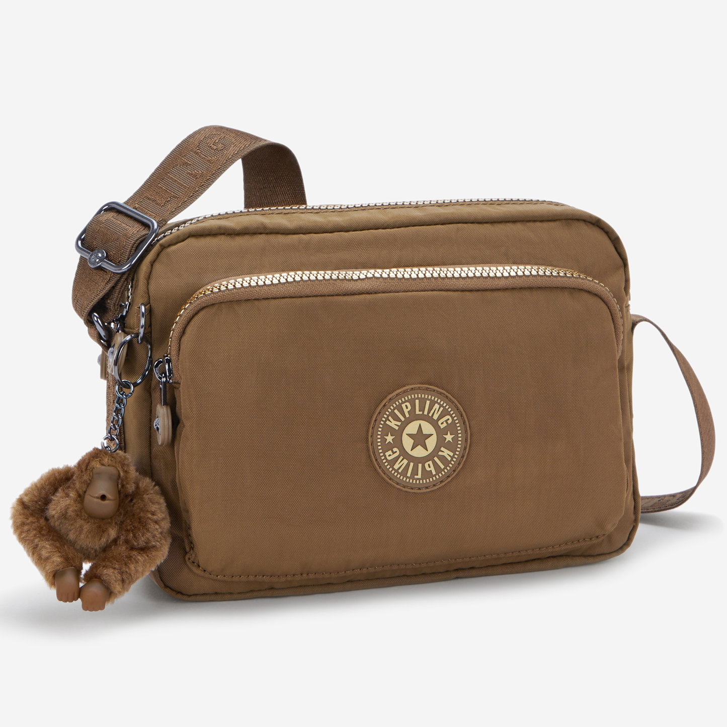 KIPLING Abanu M Zip Glorious Khaki Medium crossbody I5986-1MR